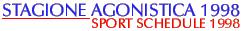 Stagione Agonistica  1998